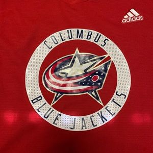 Adidas Columbus Blue Jackets Jersey. Men's Sz 58.